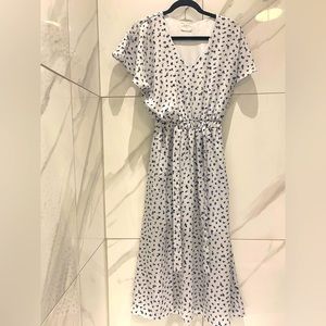 Short sleeve midi dress